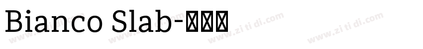 Bianco Slab字体转换